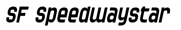 SF Speedwaystar font preview